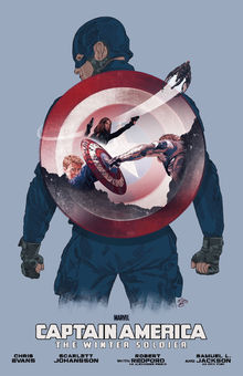 “Captain America: The Winter Soldier” Olly Moss-Inspired Movie Poster
