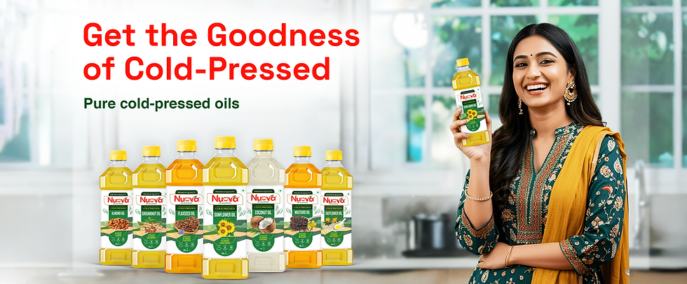 Nuova Cold Pressed Oils for Cooking & Wellness