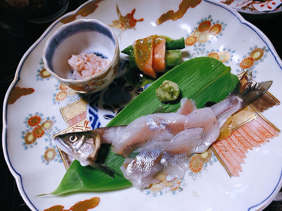 鮎刺身