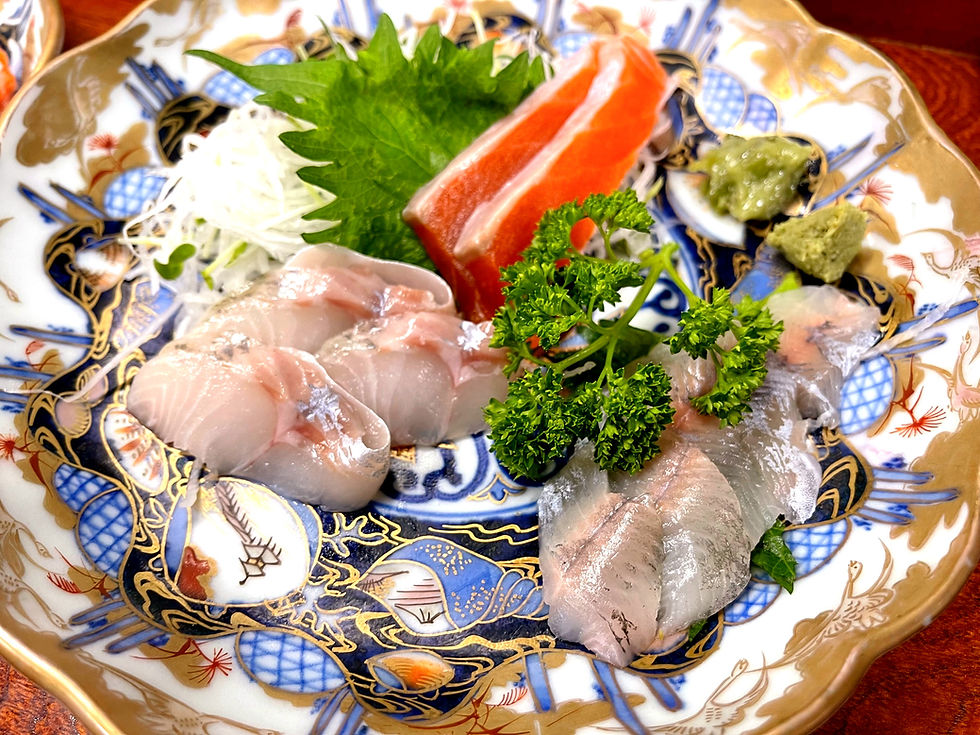 川魚刺し身盛合わせ