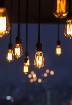 Hanging lightbulbs