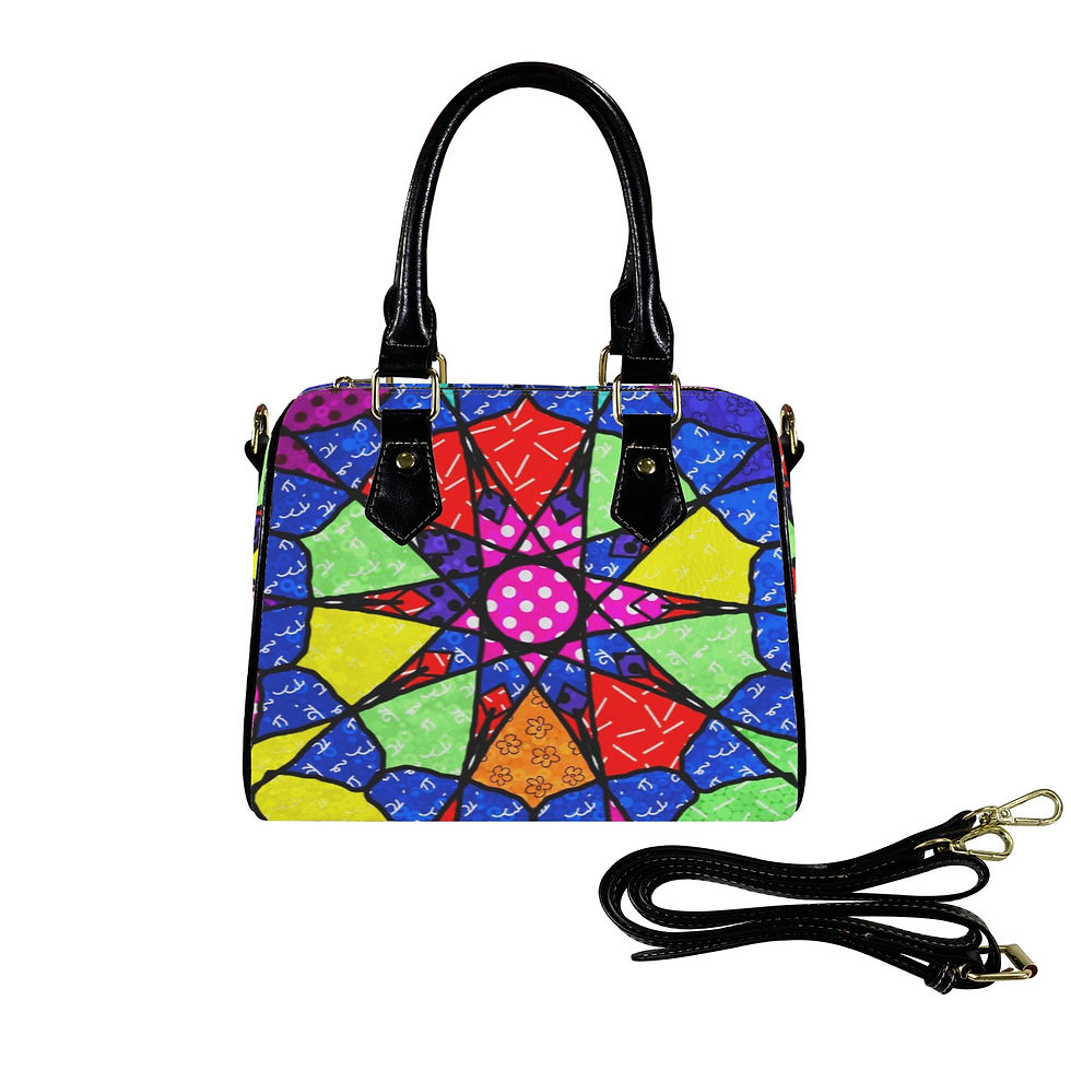 Sanaa Custom Handbag-Black Handle Boston Dezybag