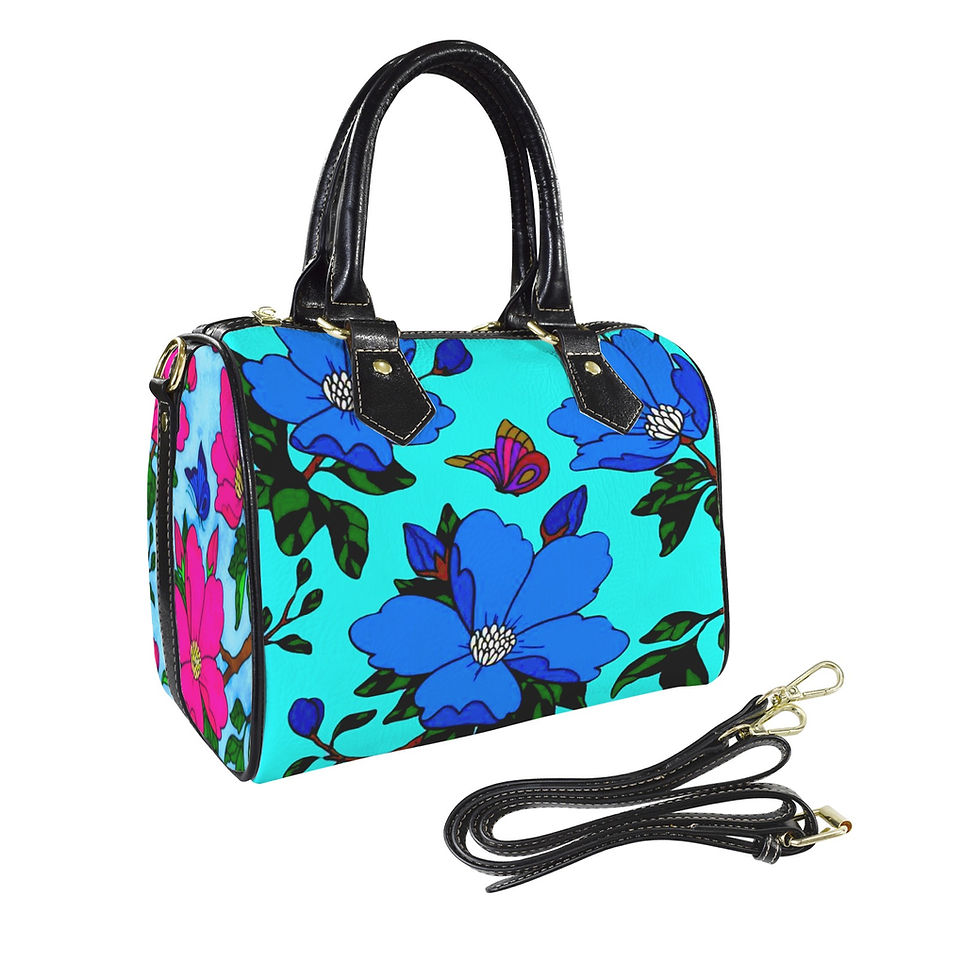 Dandy Bag-Black Handle Boston Bag