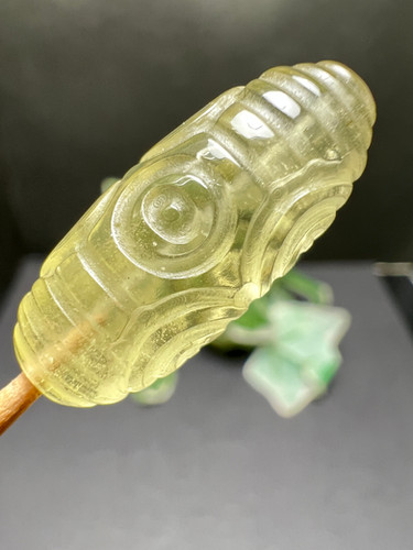 リビアングラスの龍眼天珠たん！ リビアングラス 龍眼天珠 | 福富奇石