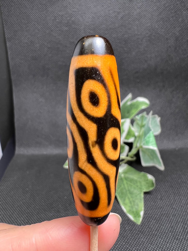 仏眼九眼天珠パーツ チベット瑪瑙天珠！権威や権力を獲得❣️ | 福富奇石