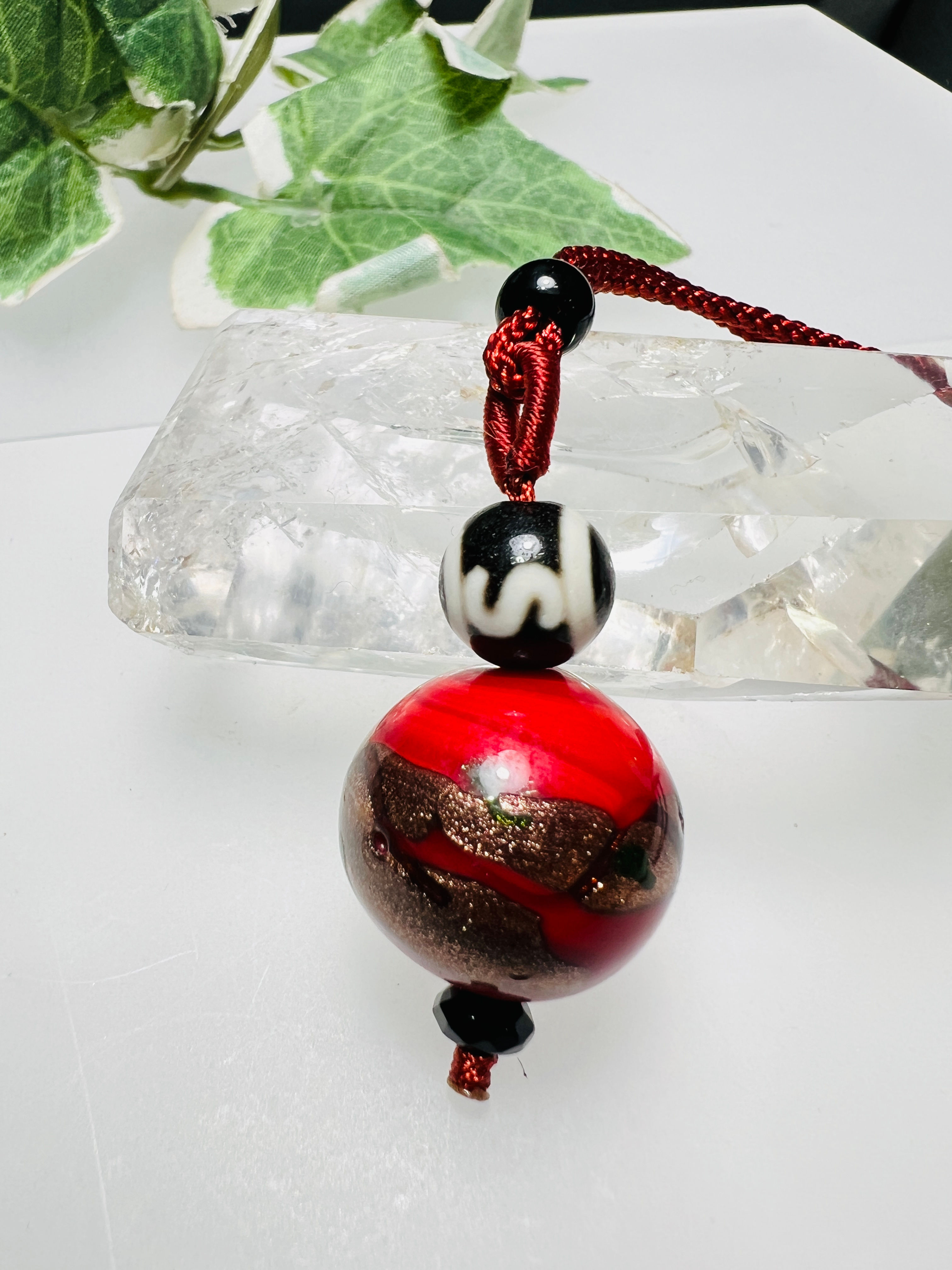 20 mmとんぼ玉 古くから「お守り」「願いを込めるガラス玉」沖縄