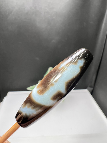 騎龍観音様天珠パーツ 純高級瑪瑙 金運招来、財運高騰、強運獲得、芸事