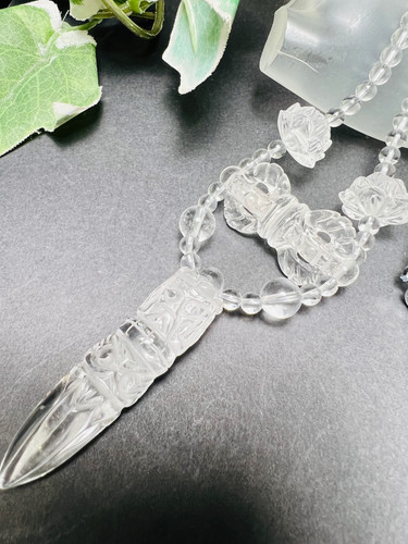 水晶バジュラ&プルパネックレス　結界張って 魔除け 密教から最高の武器 水晶バジュラ&プルパネックレス 結界張って 魔除け 密教から最高の武器