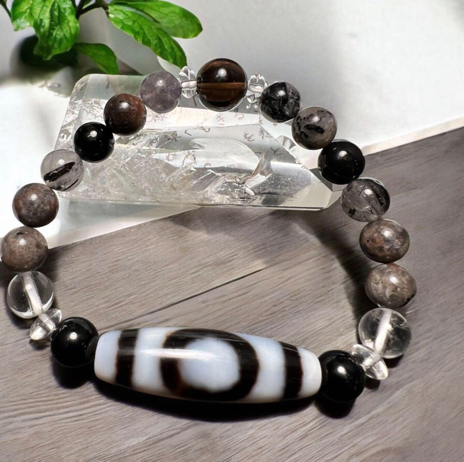 天地白天珠ブレスレット チャンス到來 成功 商売繁盛 事業発展 恋愛成就人間関係