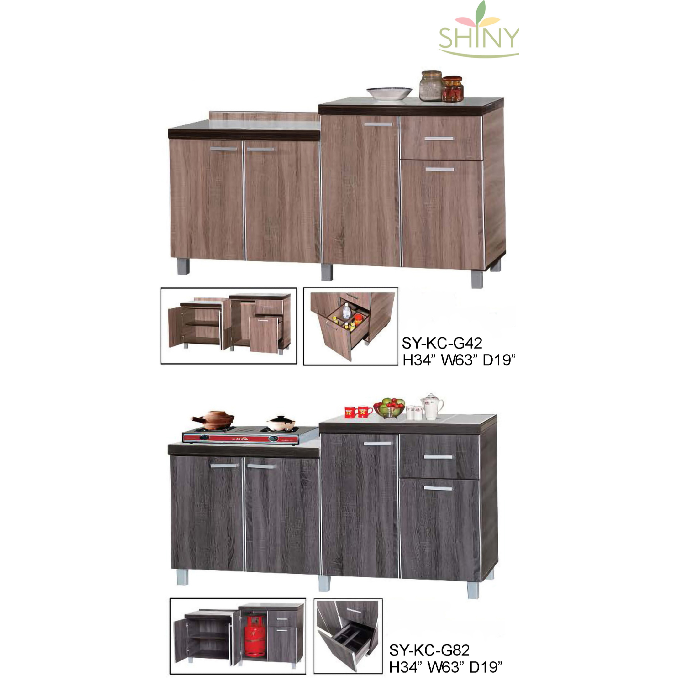 Modern Kitchen Cabinet for Gas Tank