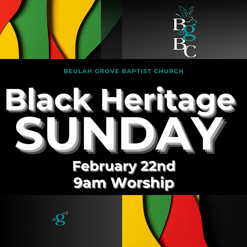 Black Heritage Sunday