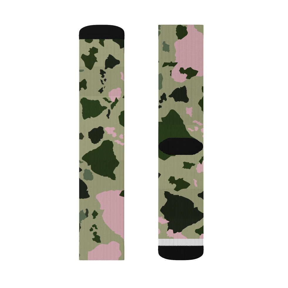 Thumbnail: Sublimation Socks - Hawaiian Island Camoflage