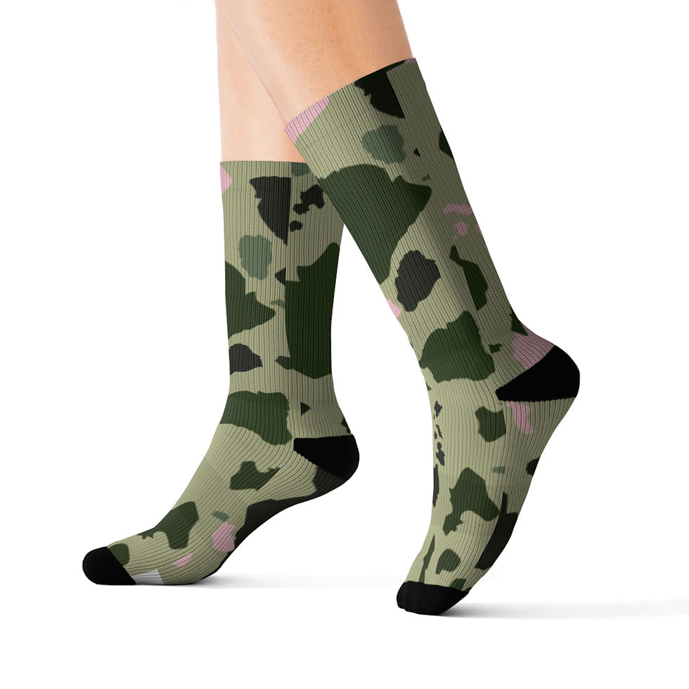Thumbnail: Sublimation Socks - Hawaiian Island Camoflage