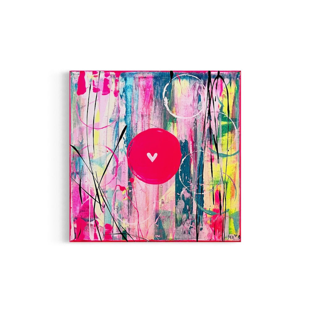 Herz im Klo Nr. 99 - 30x30 cm