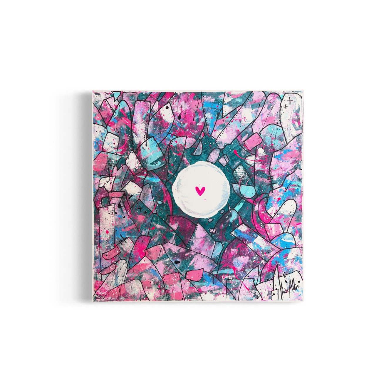 Herz im Klo Nr. 119 - 30x30 cm