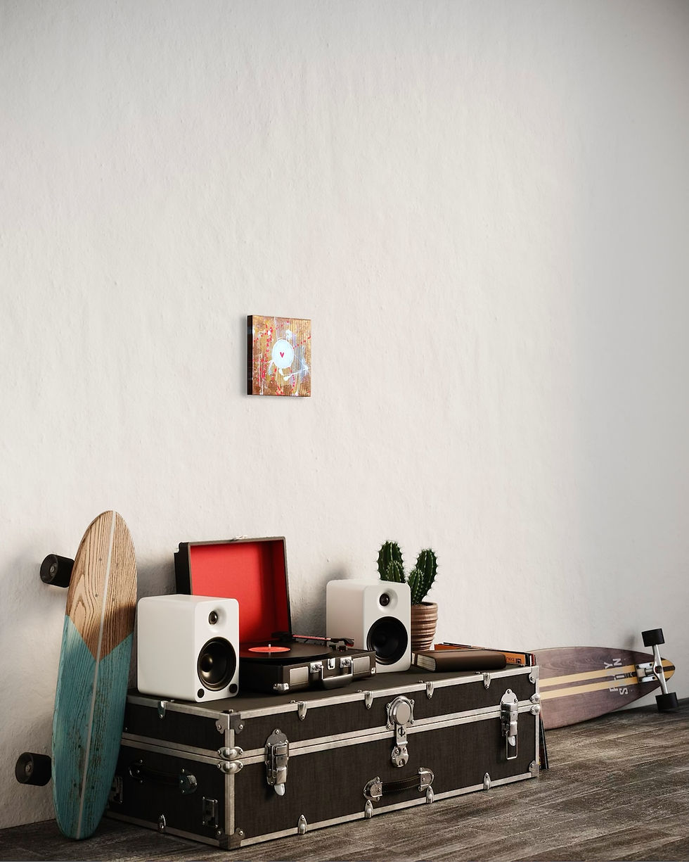 Miniaturbild: Herz im Klo Nr. 132 - 20x20 cm