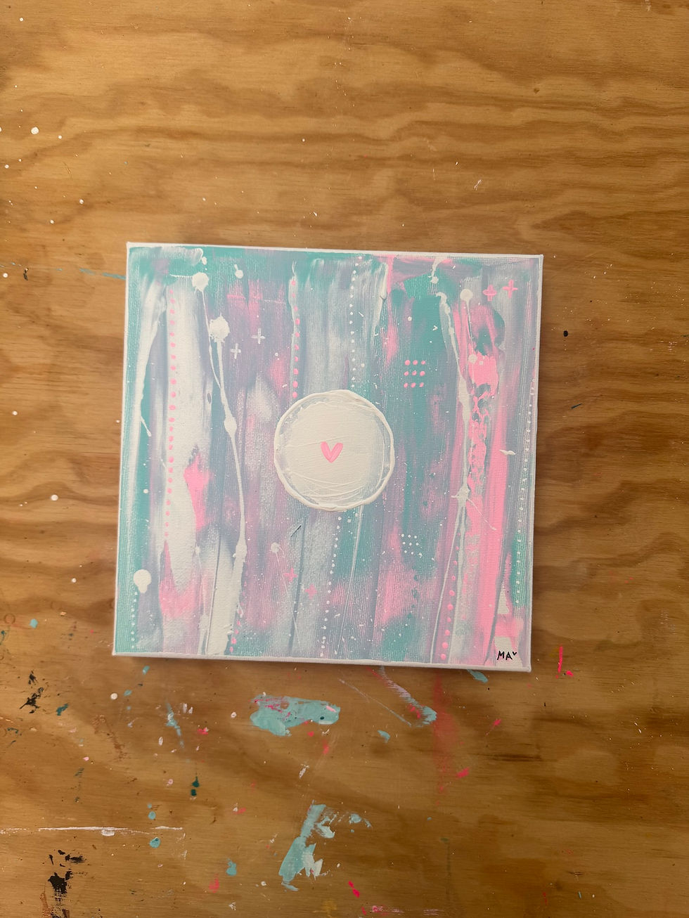 Miniaturbild: Herz im Klo Nr. 143 - 20x20 cm