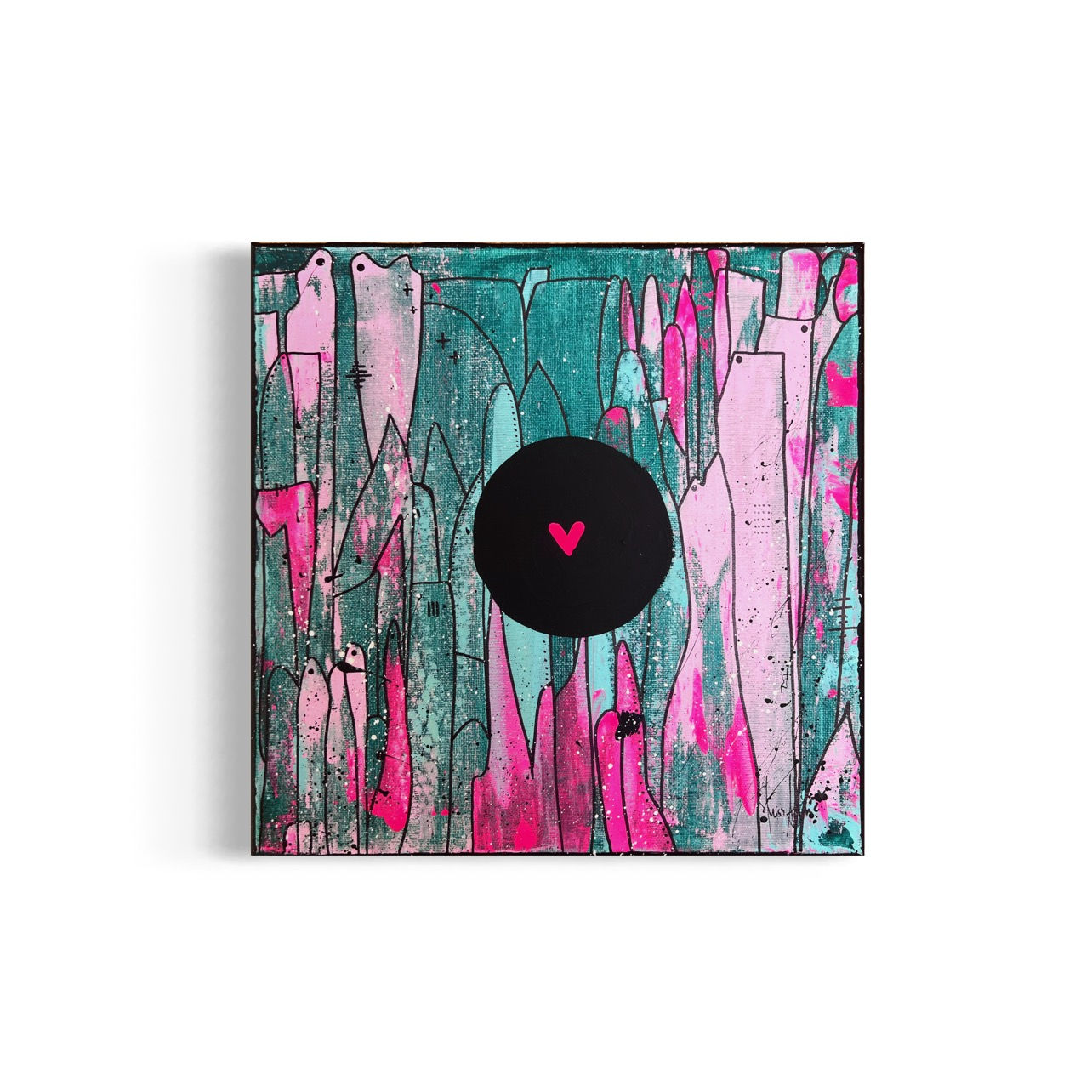 Herz im Klo Nr. 116 - 30x30 cm