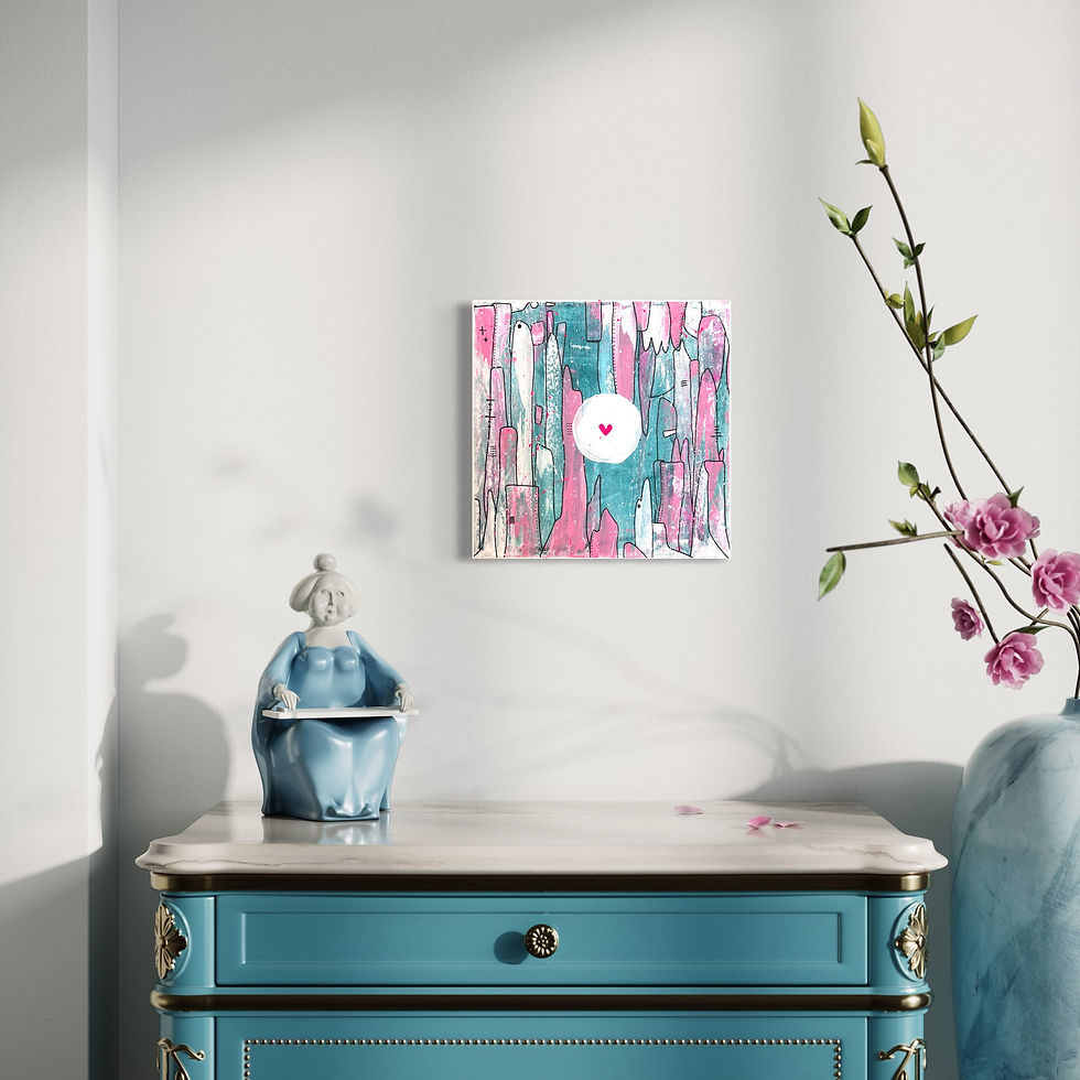 Miniaturbild: Herz im Klo Nr. 118 - 30x30 cm