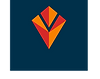 a logo featuring the company name. The overall design is colorful with an emphasis on orange.