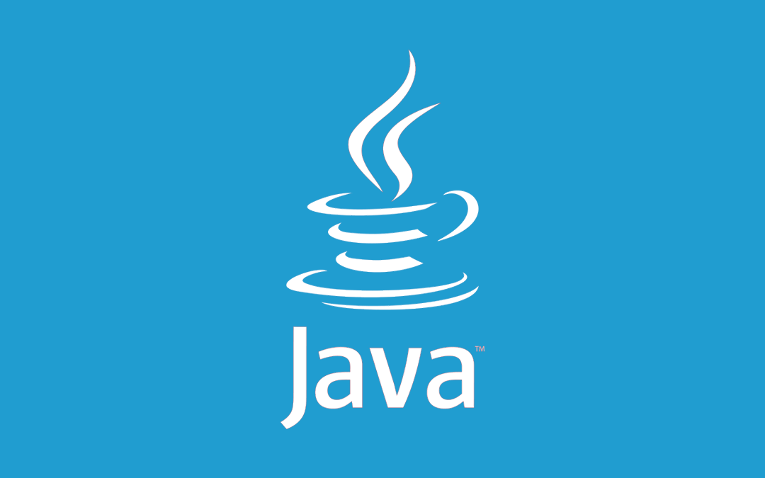 The image is a logo featuring the word "Java" with the trademark symbol "TM" incorporated into the design. 