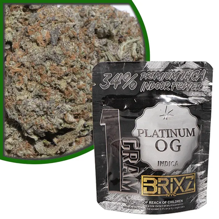 Brixz THCA Flower 1G  Platinum OG