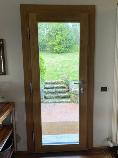 portoncino in legno, portoncino in rovere lamellare, portoncino in legno Silver 80