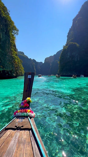Phi Phi islands –the paradise found_ 🏝️☀️ Time to get lost in the ocean and land yourself