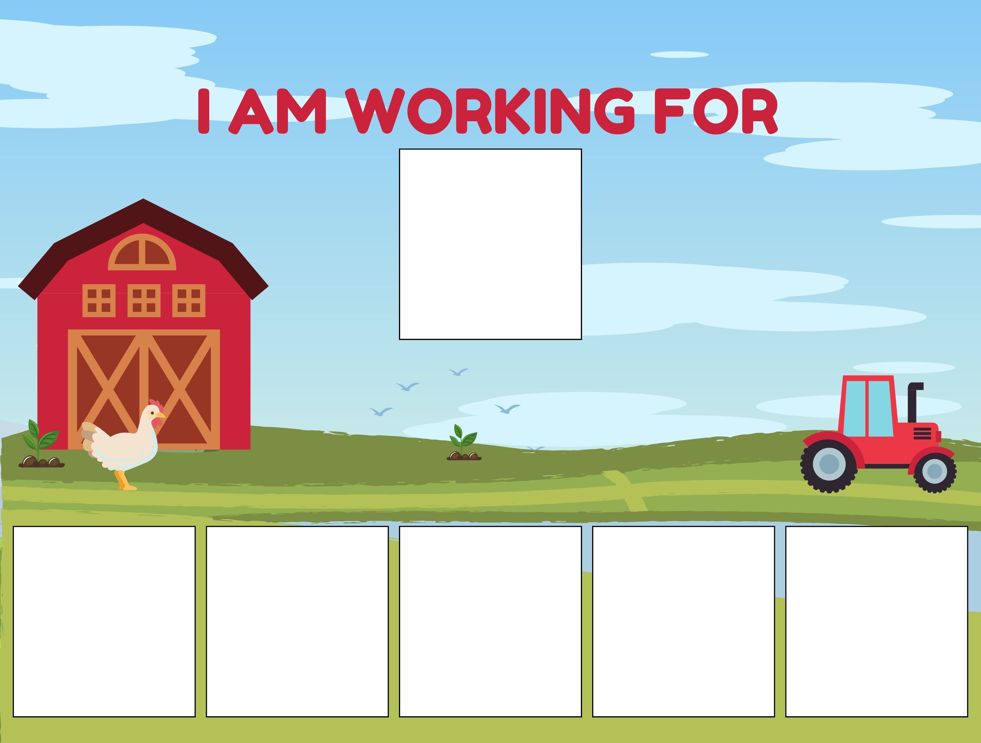 Farm Themed Token Board Bundle