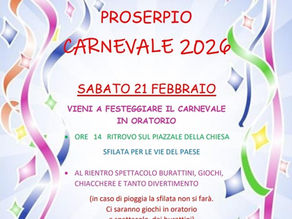 Carnevale a Proserpio