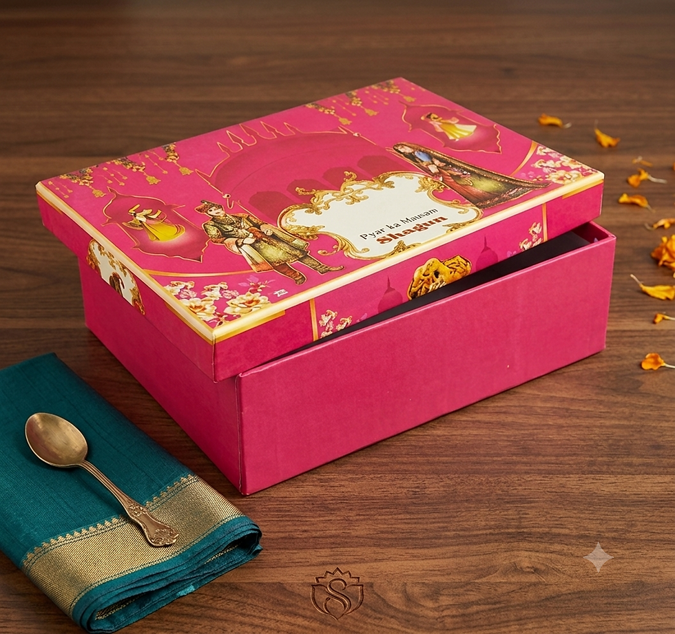 Special Shagun Rectangular Sweet Box