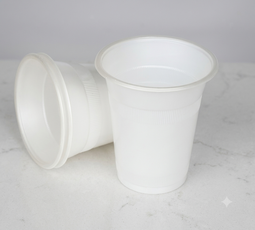 350 ml biodegradable glass for beverage serving