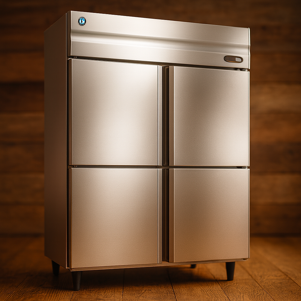 Hoshizaki HRW-147MS4 – 4-door stainless steel commercial upright chiller