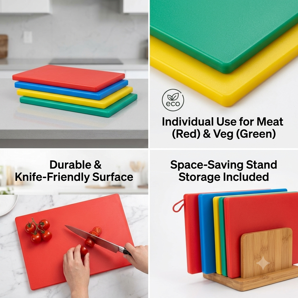 Chopping Board 18x12 Inches for Kitchen Food Preparation