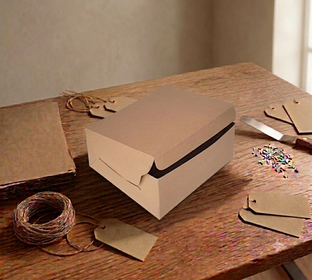 Kraft Brown 6x6x3.5 Inch Dry Cake Box