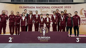 Destaca Sonora con cinco medallas en la Olimpiada Nacional de Trampolín