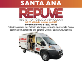 Traslada Gobierno de Sonora módulo itinerante de Repuve a Santa Ana: SSP
