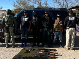 Operativo AMIC-DEFENSA en Sonoyta deja cuatro detenidos con armas de fuego