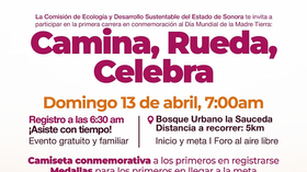 Invita Gobierno de Sonora a participar en la primera carrera “Camina, Rueda, Celebra”