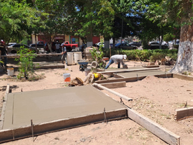 Registran importante avance trabajos de rehabilitación de la plaza Independencia