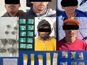 Incauta Gobierno de Sonora narcótico a personas detenidas durante operativos