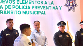 Refuerza Toño Astiazarán acciones en seguridad con nuevos agentes a la Policía Preventiva y Tránsito Municipal
