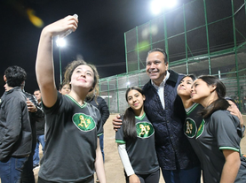 Supervisa Toño Astiazarán mejoras en el estadio de Softball Carlos Rendón