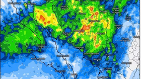 La CEPC reporta pronóstico de lluvias, descenso de temperaturas y posibles nevadas en zonas montañosas