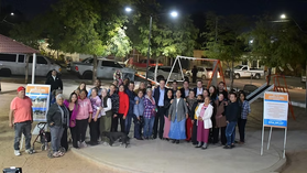 Cumple Toño Astiazarán a residentes de Los Olivos con rehabilitación de parque