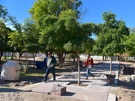 Supervisa Toño Astiazarán avances en rehabilitación del Parque Madero