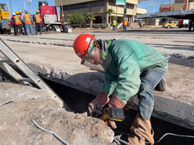 Anuncia Toño Astiazarán dobles turnos laborales en construcción de puente a desnivel Colosio y Solidaridad