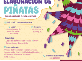 Ofrecerá Ayuntamiento de Guaymas taller de elaboración de piñatas