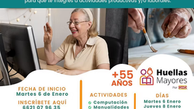 Invitan a personas mayores de 55 años a incorporarse al programa “Huellas Mayores”