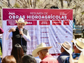 Entrega Gobernador Durazo inversión de 12 mdp en obras de infraestructura hidroagrícola a productores de Sierra Alta